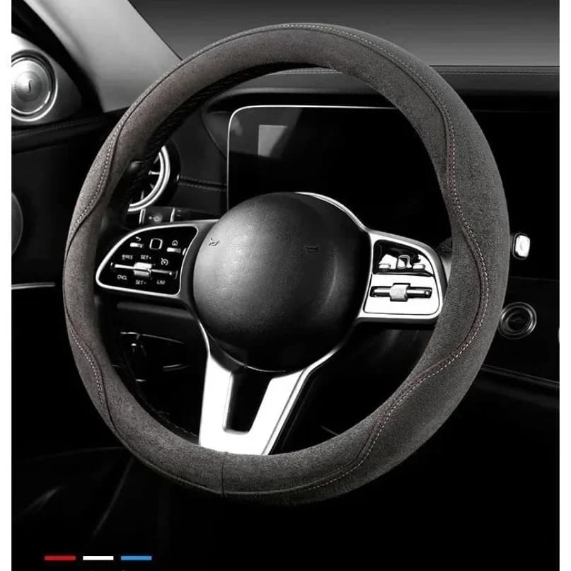 Funda Universal para Volante de Gamuza de 36-40 cm, Elástica, Antideslizante, Resistente al Desgaste, Accesorios de Decoración I