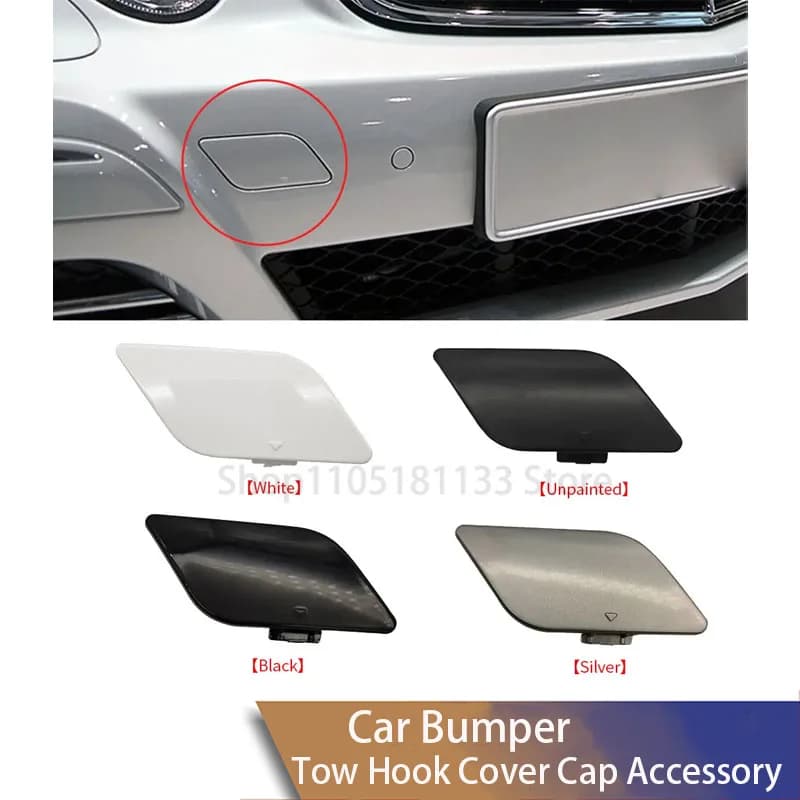 For Mercedes W211 E Class Front Bumper Tow Hook Cover 2118851022 Painted Black White Silver E200 E280 E350 2002-2009