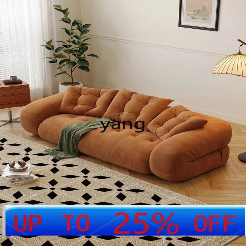 LH Vintage Style Small Apartment Dual-use Folding Lazy Sofa Bed Human Dog Bed Tech Fabric