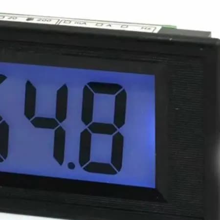 DC 0-200mV 4 Wire LCD Digital Panel Voltmeter YB5135D AC/DC 8-12V Power Supply For Voltage Monitoring Testing Instrument