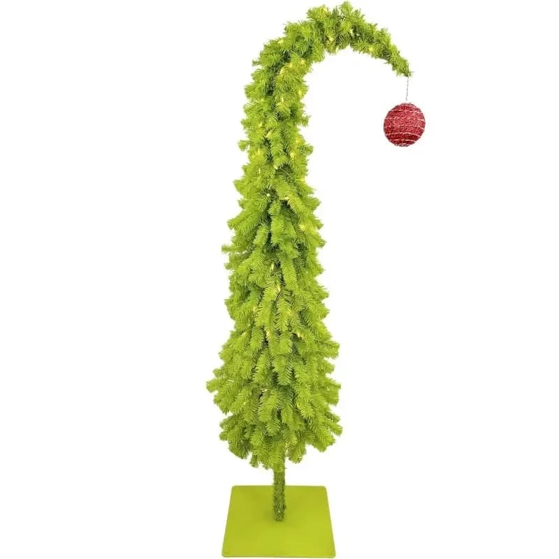Christmas Decoration Supplies New Year's Gifts Artificial 5ft Green Grinch Christmas Tree home office party decorations