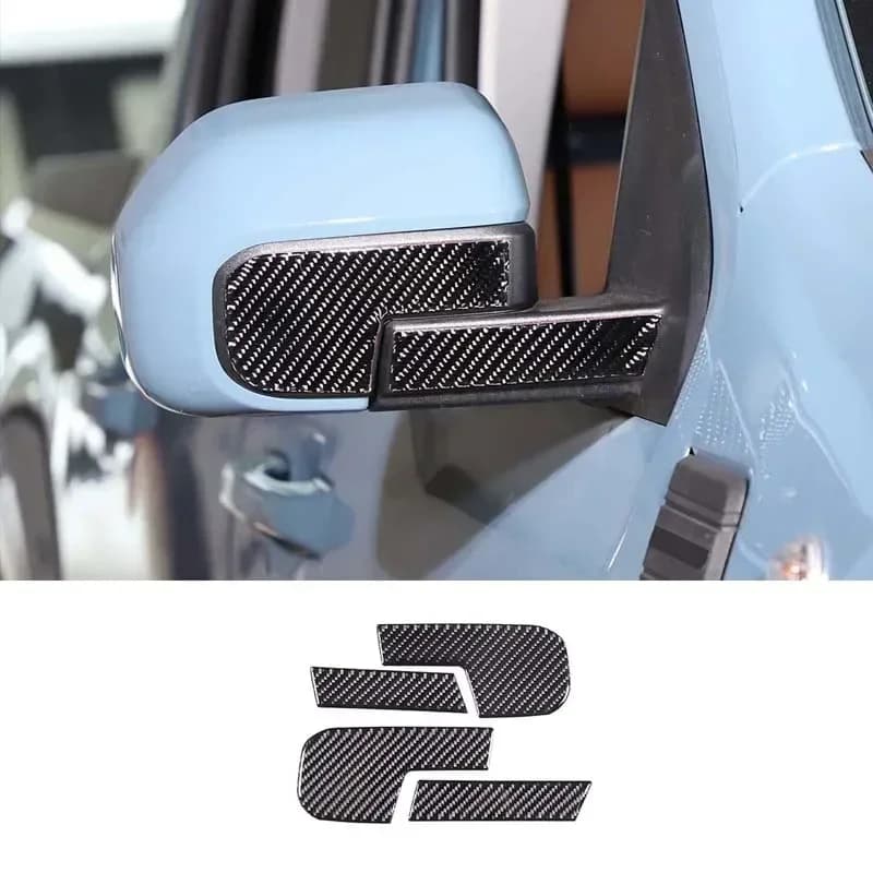 For Ford Maverick 2022-2025 Carbon Fiber Car Rearview Mirror Anti-scratch Trim Sticker Car Exterior modification Accessories