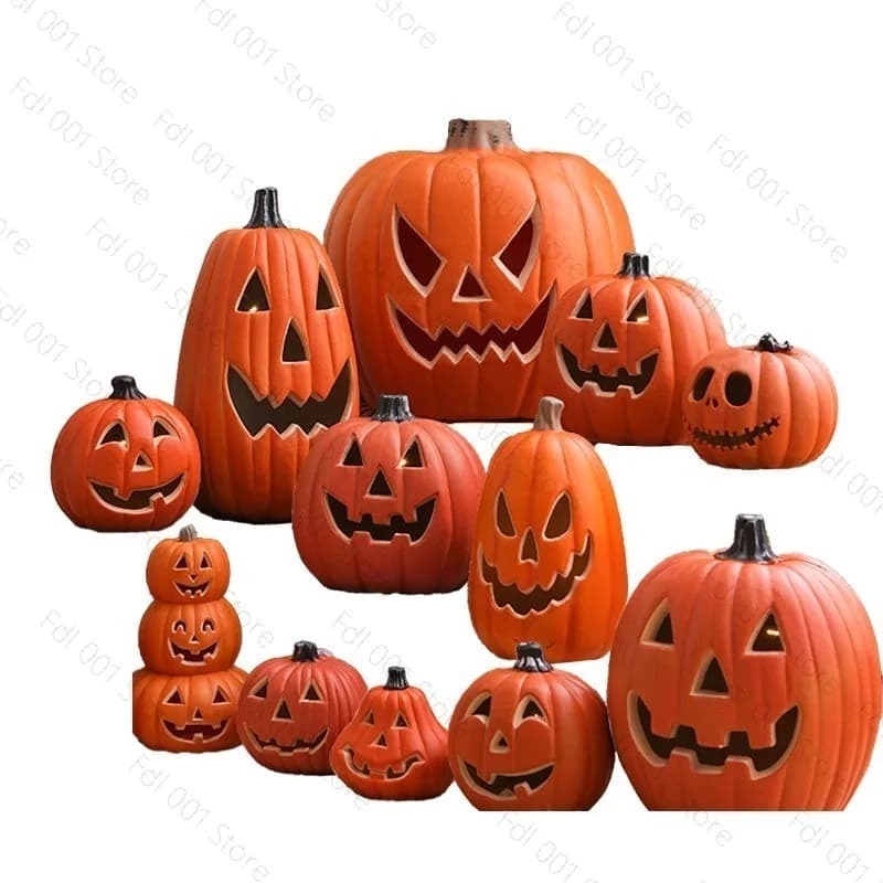 Halloween Pumpkin Light LED Jack O Lantern Lamp Holiday Party Home Shop Window Decorative Ornament