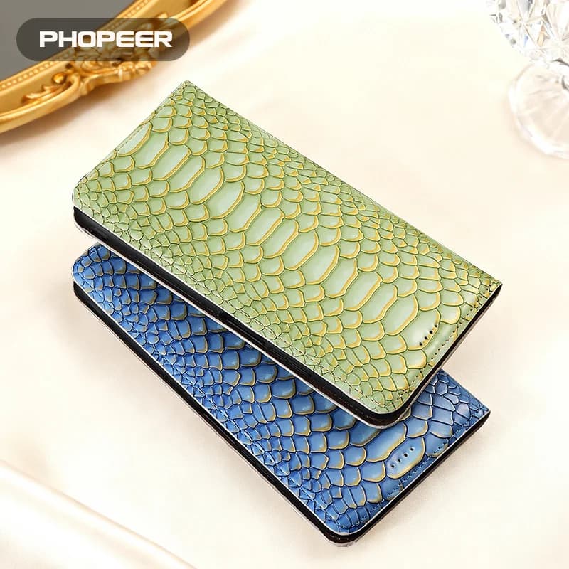 Luxury Genuine Leather Case for Nothing CMF Phone 3 3A 2 2A 1 Pro Plus phone case Python pattern