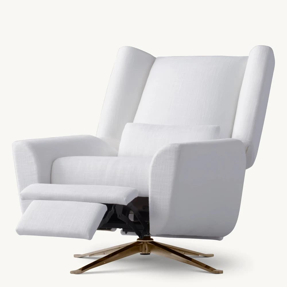 ！@OEM Most Popular Italian Design Midcentury Luxury Living Room Furniture LUKE Swivel Chair for Office Leisure Games