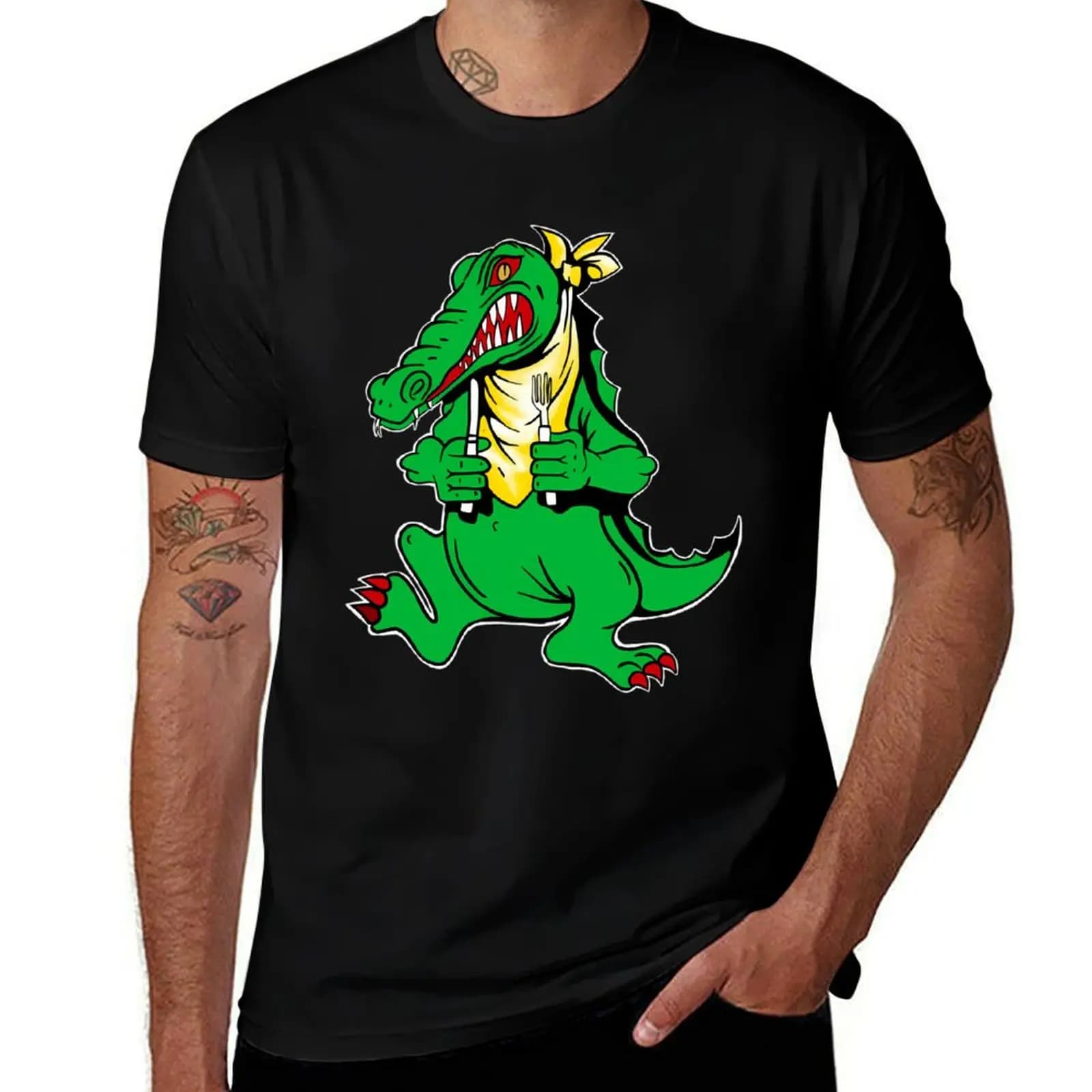 Jerrys Alligator T-Shirt Quick Dry Sports Short Sleeve Tee T-Shirt