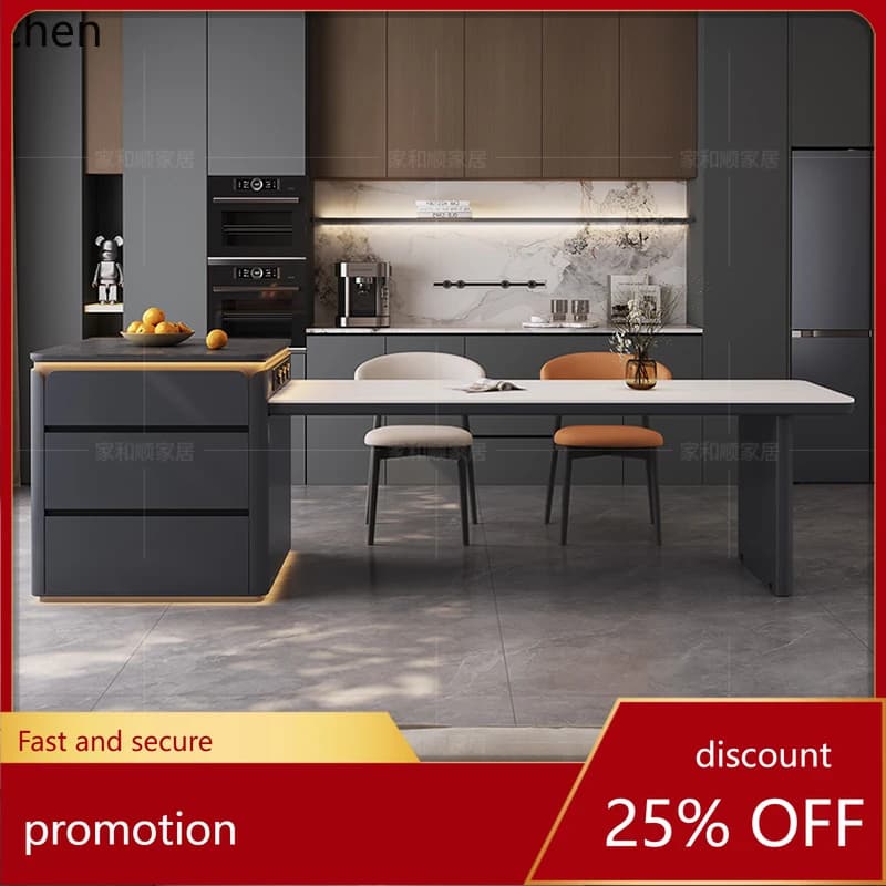 CZ Dining  Integrated Household Extendable Center  Small Apartment Inverted Table Open Kitchen Table