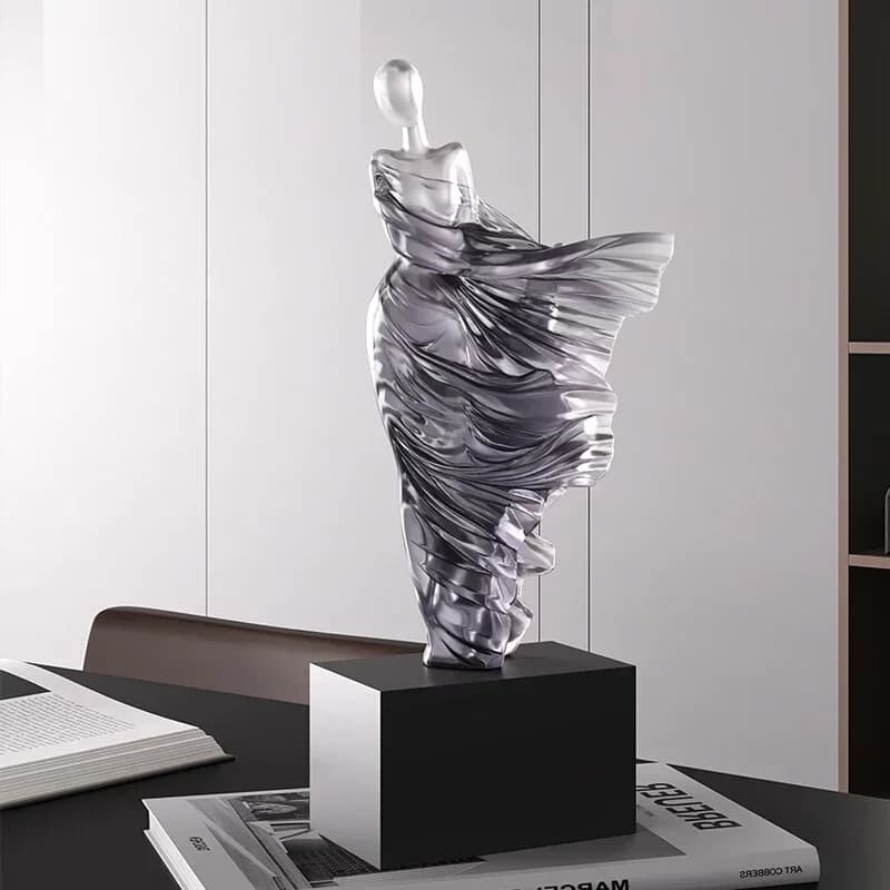 Figure Sculpture Portrait Sculpture Resin Sculptur Art Senior Statue Living Room Home Decor Office Desk Minimalist Art Ornaments