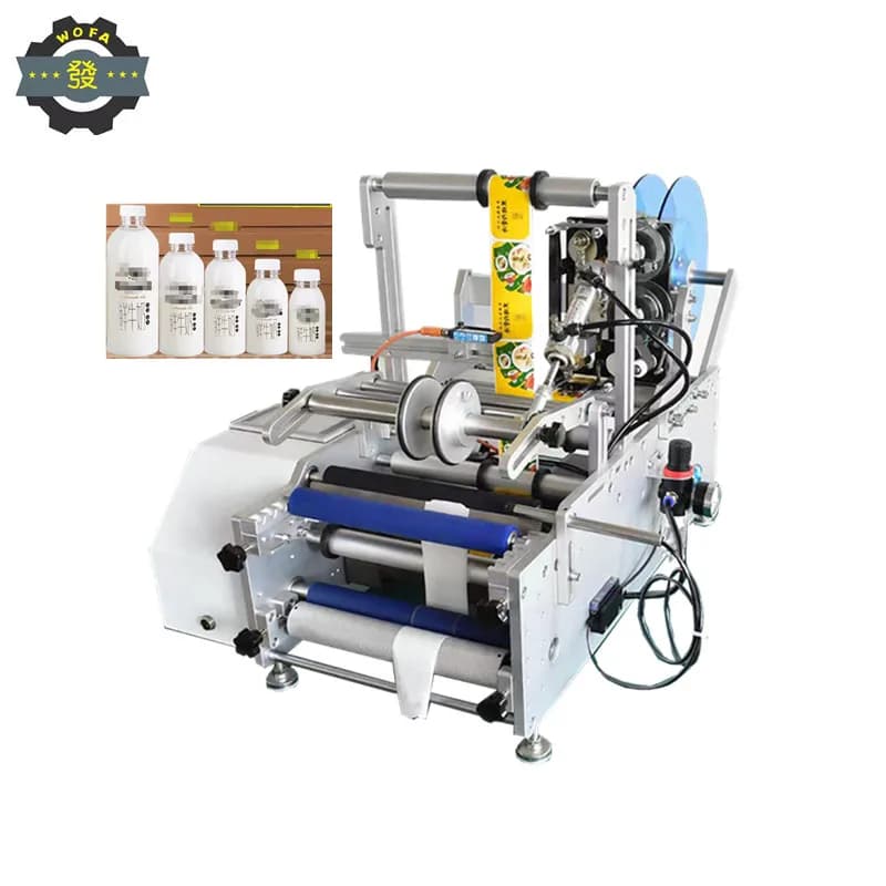 Semi-automatic Labeling Machine for Full/half-circle Labeling of Beverage and Beer Bottles