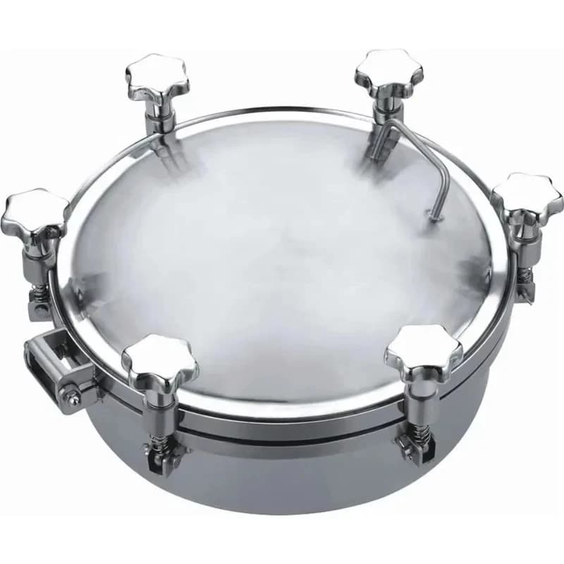 04 L Sanitary Gr Stainls Steel Round and Square Manhole Cover Food Procsing hinery Parts