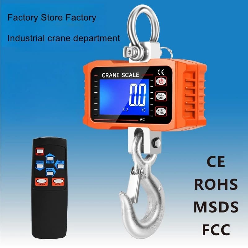  500kg 1000kg sub crane scale, industrial wireless electronic scale, crane scale, hook scale
