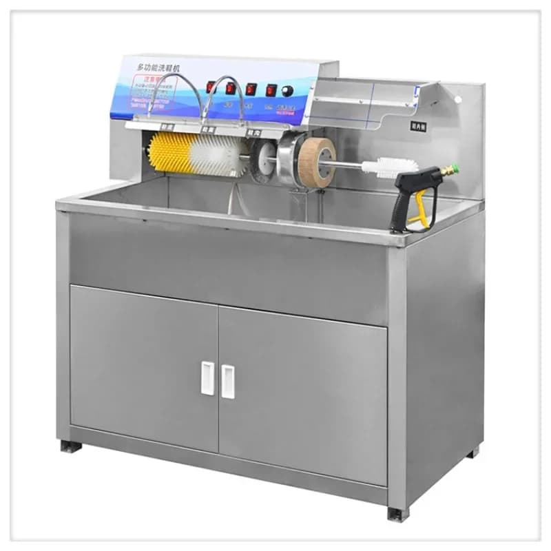 Commercial shoe washing machine,washing shop, dry cleaner, washing factory, semi-automatic brushing machine