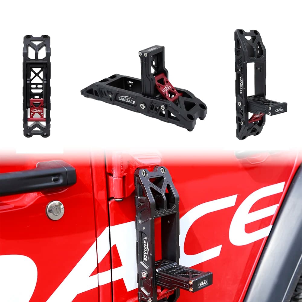 Off Road 4x4 Accessories Wrangler JL Foldable Door Hinge Car Side Step Foot Pedal for Je