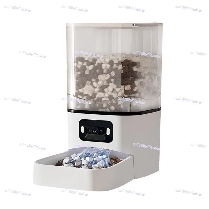 New 6L Pet Automatic Feeder Dual Screen Voice Interactive Pet Intelligent Feeder
