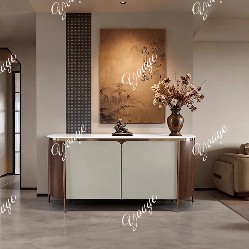Sideboard, entryway, Italian light luxury, high-end art decoration cabinet, home use