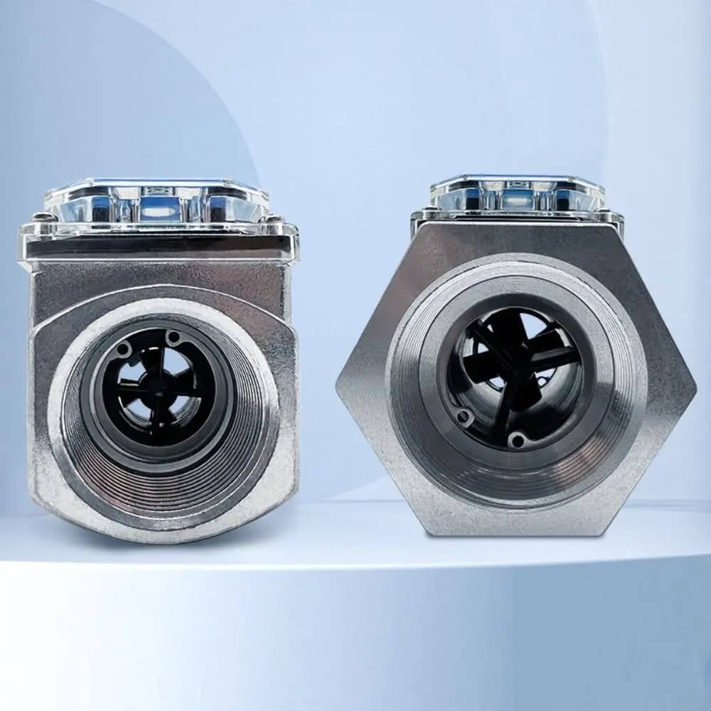 Aluminum Alloy Turbine Flow Meter Portable Digital Indicator Digital Flow Meter Anti-Interference Function High Precision