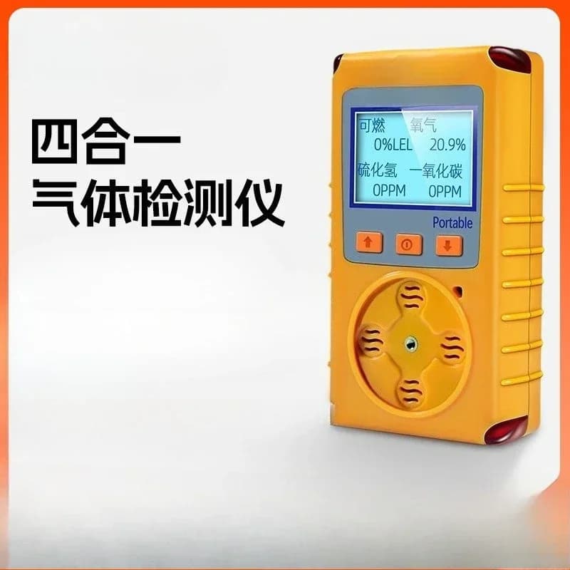 Four-in-one gas detector portable