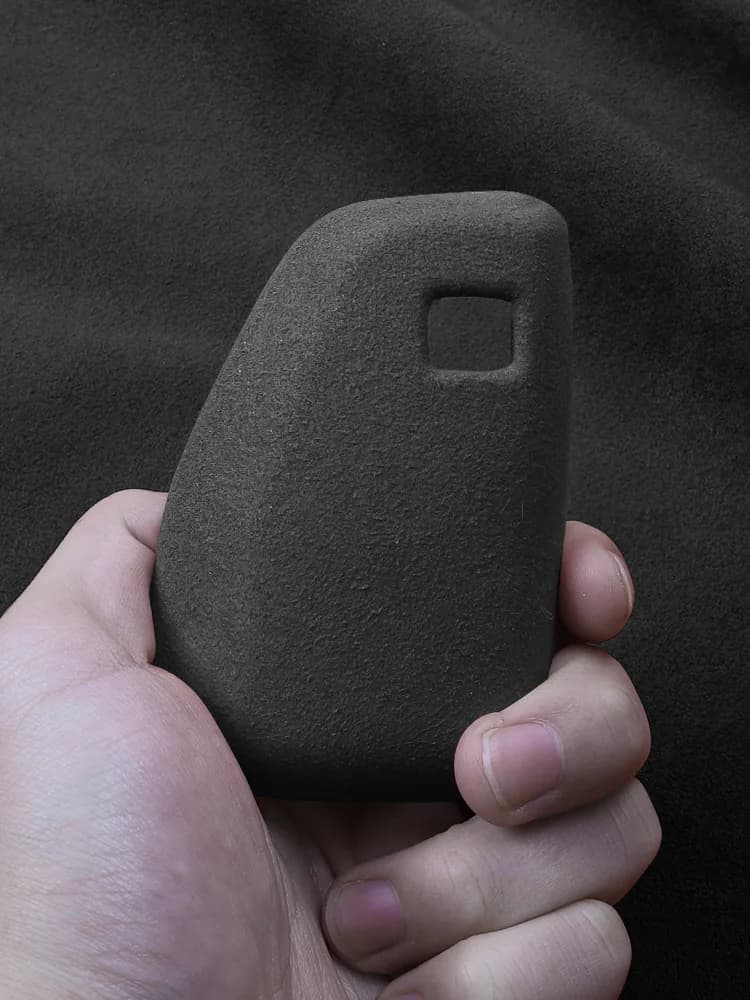 Suede Leather Car Gear Shift Lever Knob Cover Gear Handle Head For Hyundai Elantra IX35 IX25 For KIA KX3 Seltos Car Accessories