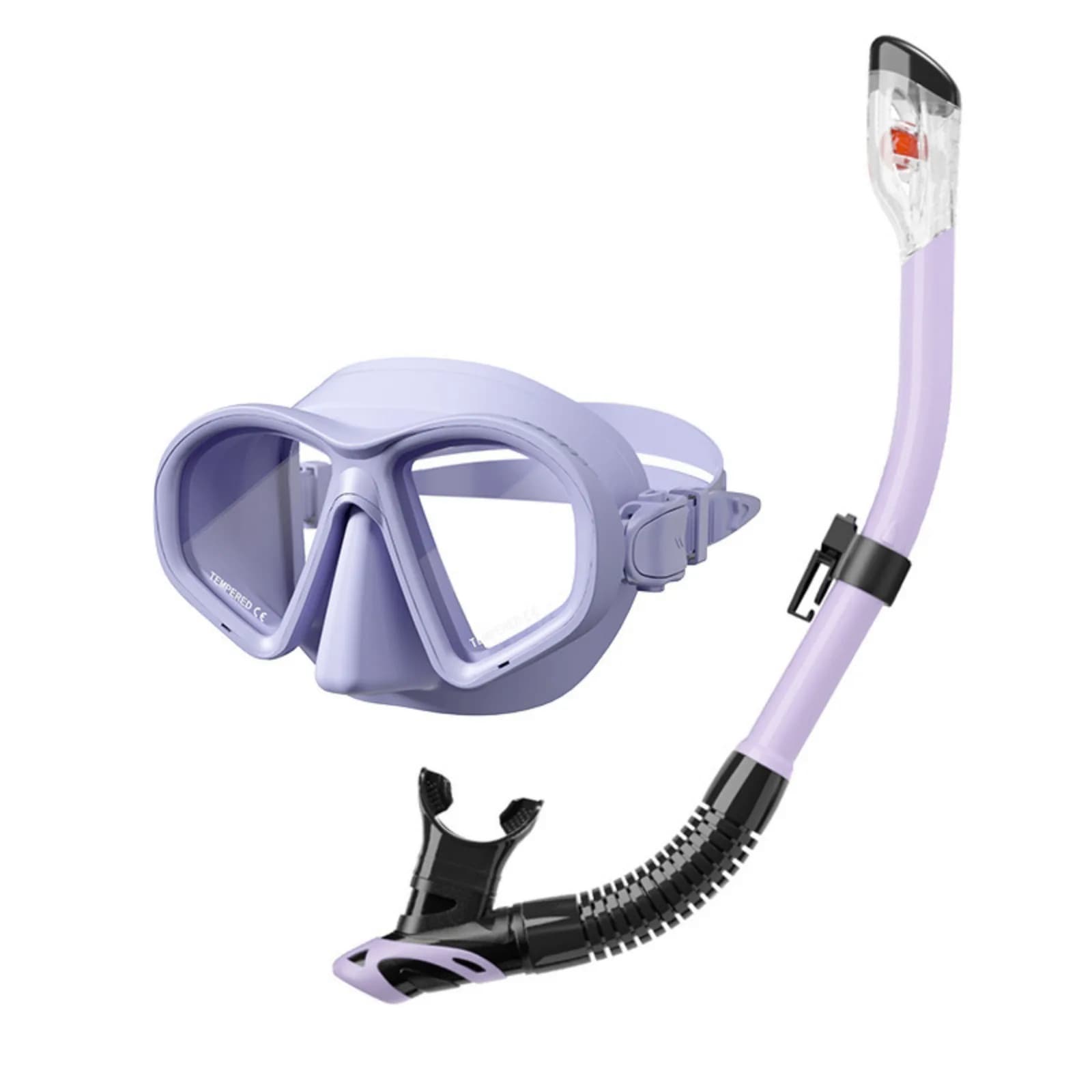 【Hot】-1.5 to -9.0 Professional Snorkeling Set Premium Diving Mask Dry Snorkel Combo with AntiFog Adjustable Silicone Swim Goggle