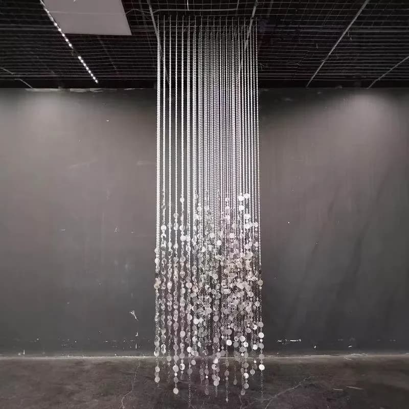 for Ceiling Wedding Sequins Pendant Stage Crystal Bead Decoration Wedding Hall Bead Chain Decor