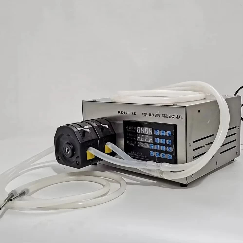 Double Nozzle Peristaltic Pump Liquid Filling Machine Peristaltic Pump Micro-Filling Machine Liquid Filling Machine