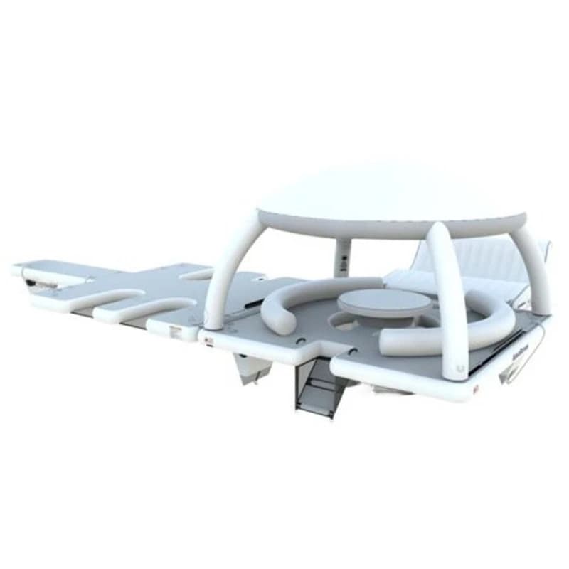 Water inflatable bar awning, awning sofa recliner floating island