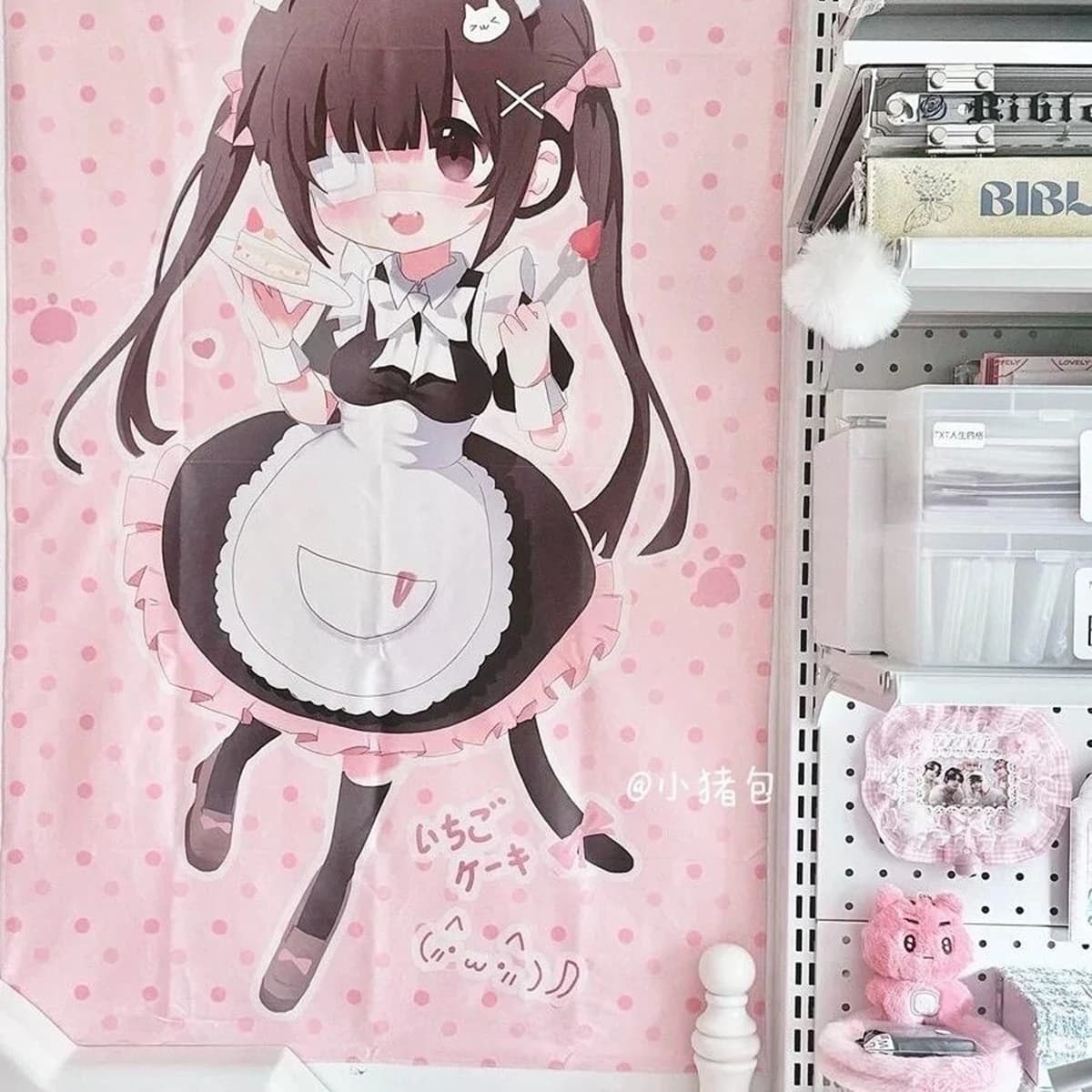 Anime Nekoparas Wall Tapestry Kawaii Background Cloth Wall Decoration Cute Girls' Dormitory Room Banner
