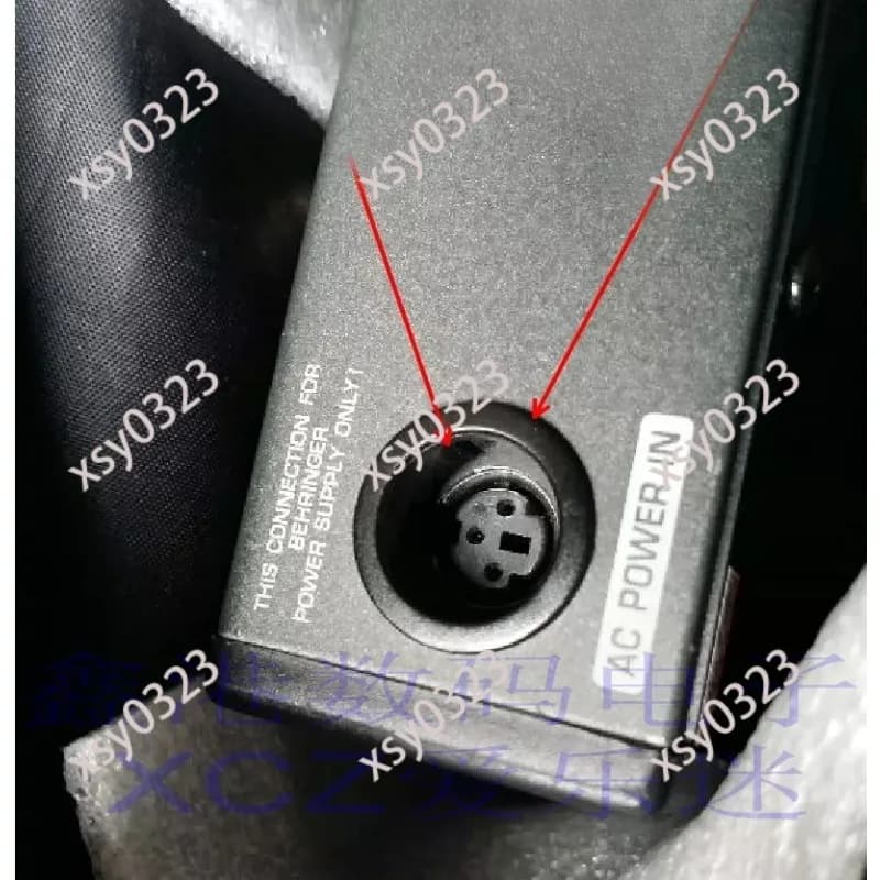 UB XENYX Series Mixer Power Supply round Port 3-Pin Cord for 502 802QX 1002 1202USB 1202SFX Models