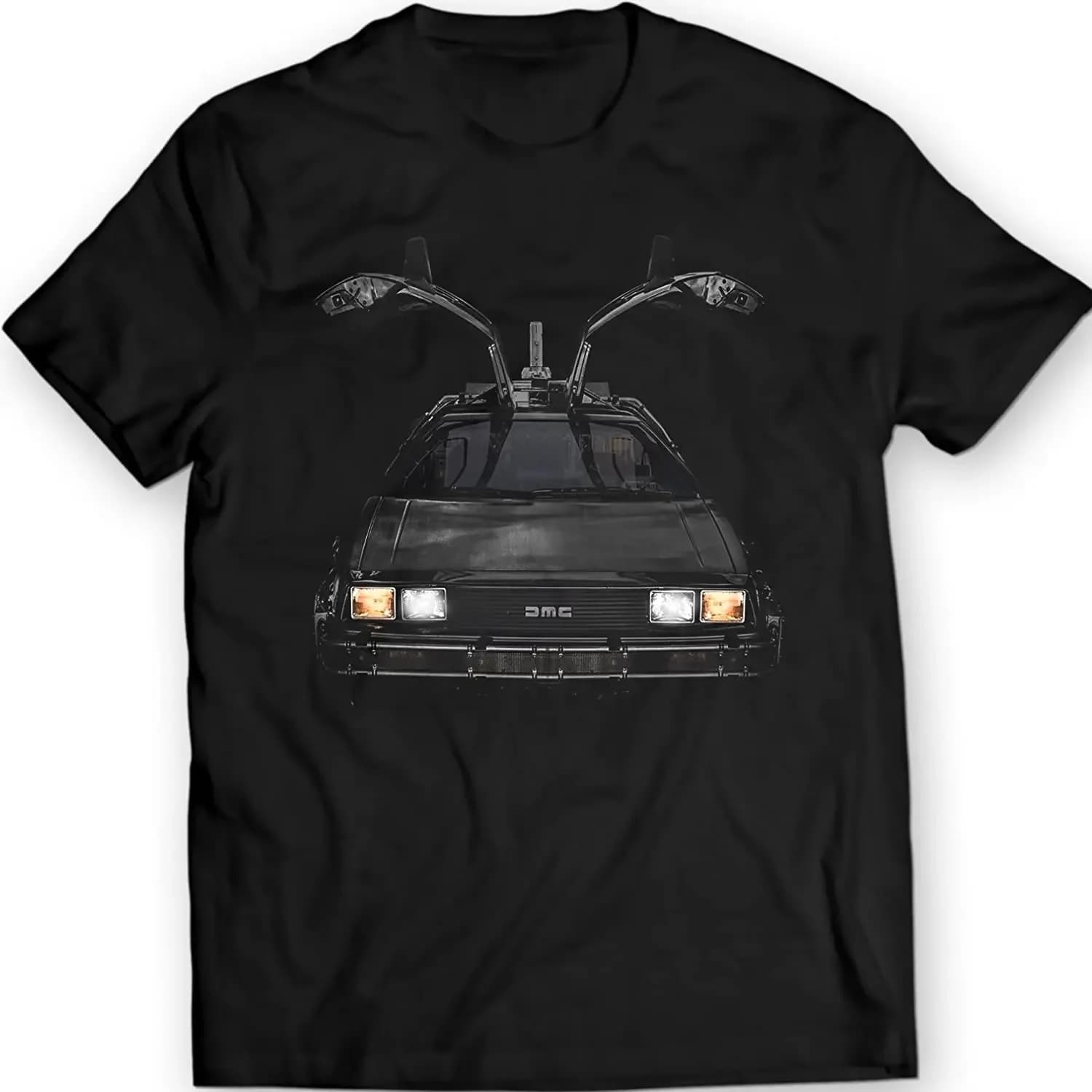 Science Fiction Film Back To The Future Time Machine Sports Car T-Shirt. Premium Cotton Short Sleeve O-Neck Mens T Shirt New
