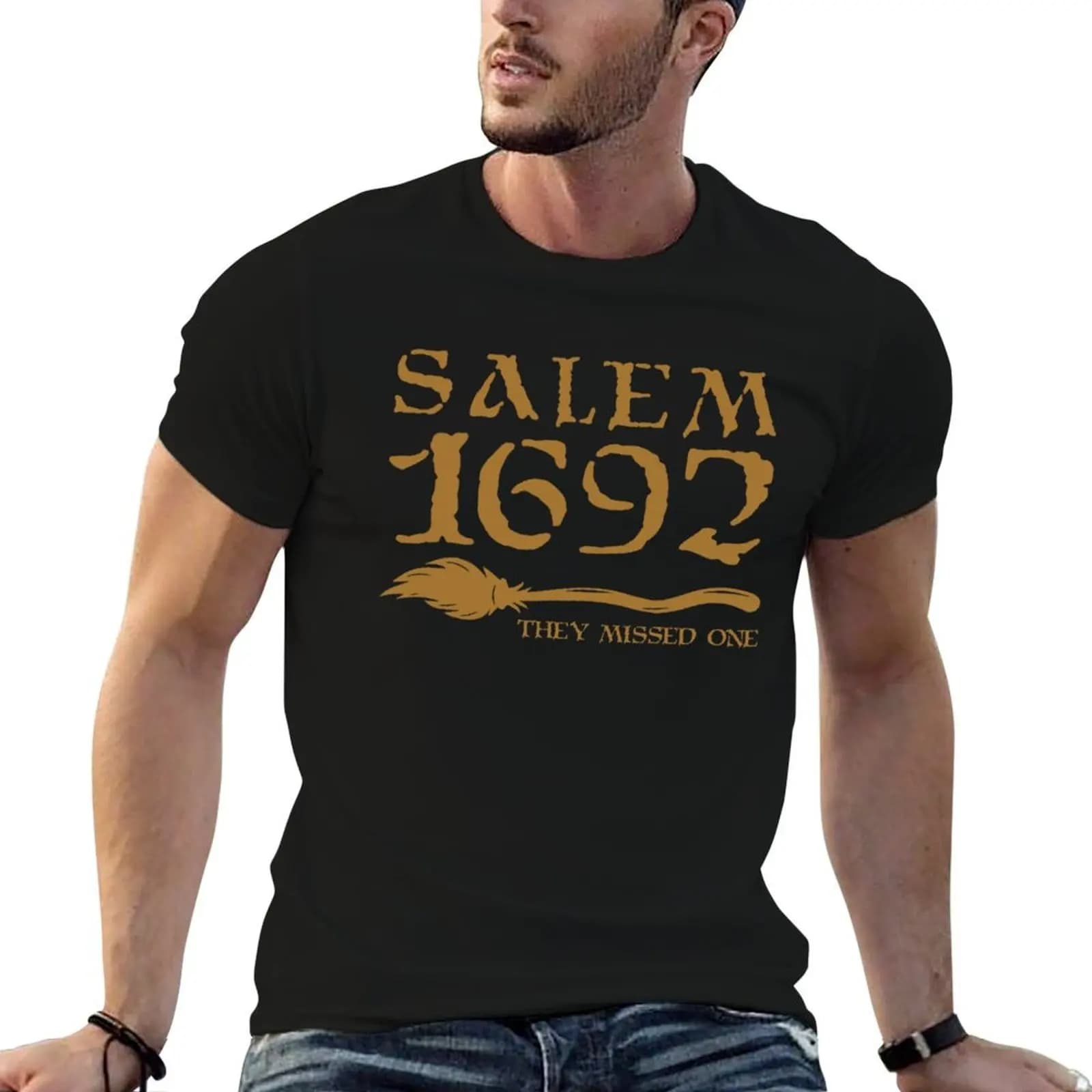 Salem 1692 they missed one Witch Halloween T-Shirt anime korean fashion men tshirt