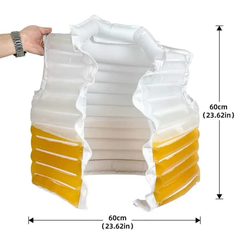 Transparent Beer-Filled Jacket for Pools