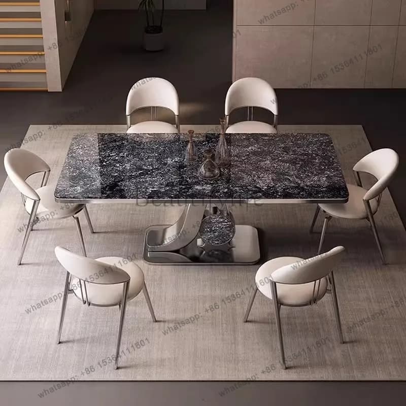 LJY modern dining 4person dining table set dining table set 4 chairs and chairs complete kitchen furniture full equipped kitchen