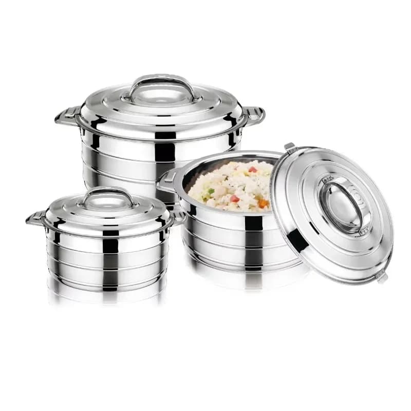 Classic Design Double Insulation Stainless Steel Soup Pot Lid Large Size Home Kitchen Cooking Gas Stove