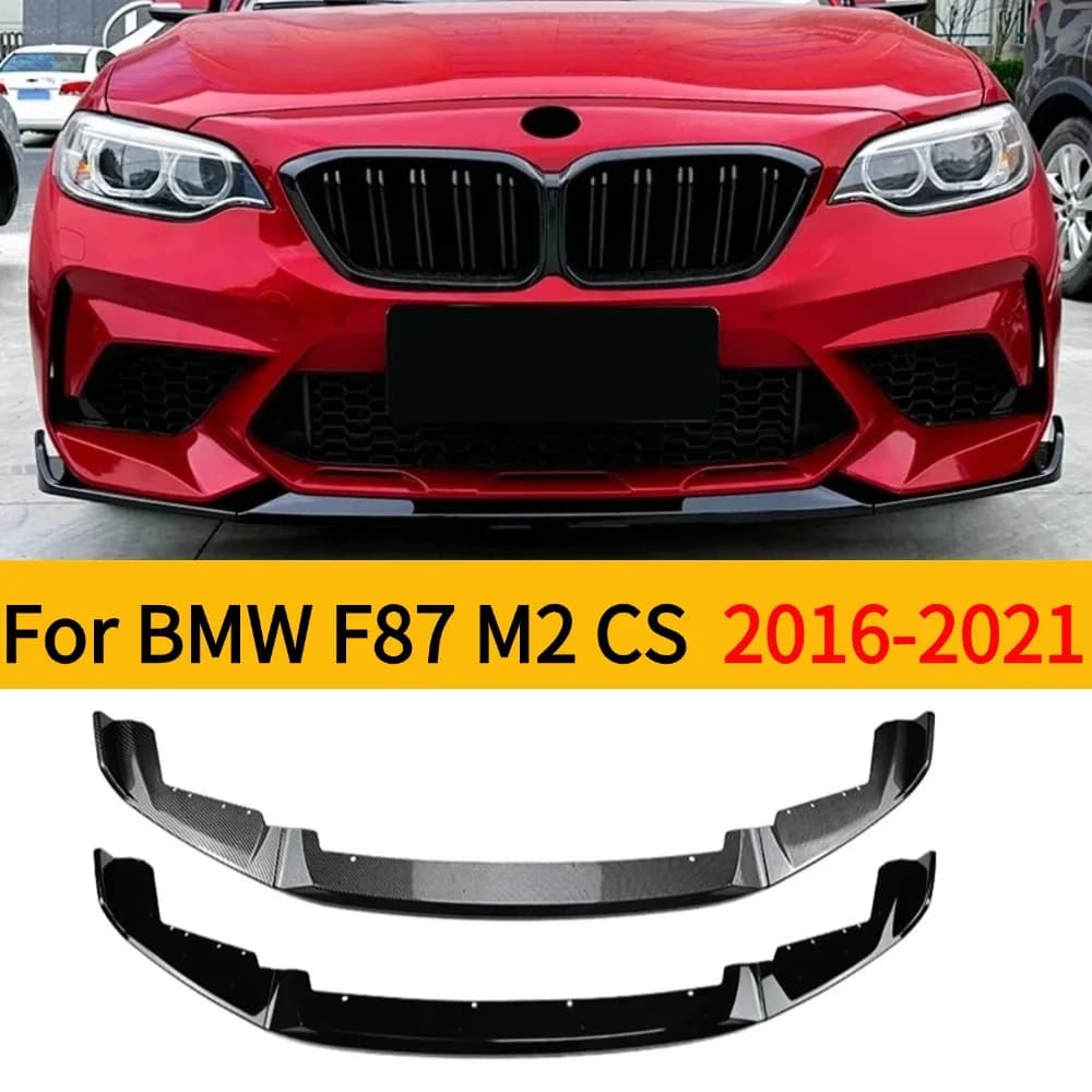 For 2016-2021 BMW F87 M2 CS M2 Coupe Competition Front Bumper Lip Spoiler Chin Spoiler Car Body Kit Tuning - Premium Quality