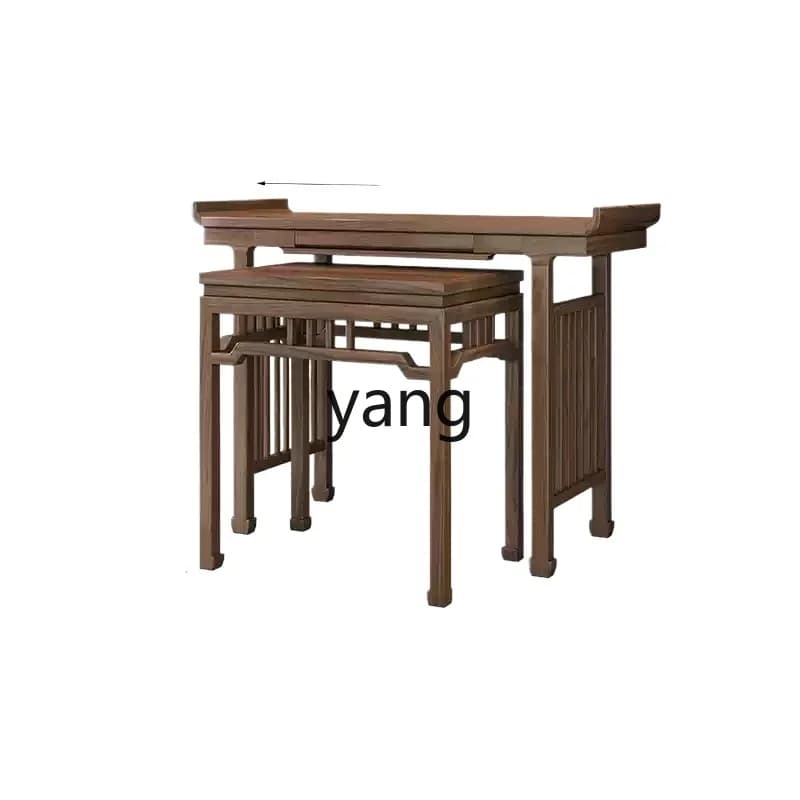 lmm  all solid wood table incense case household simple strip case Buddhist hall Zhongtang tribute table