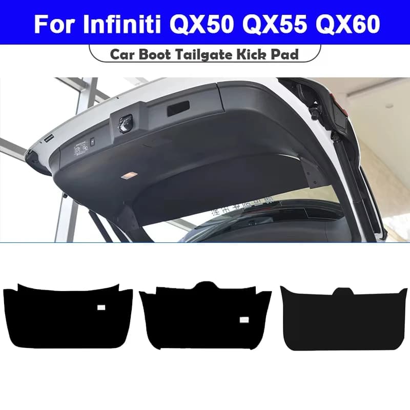 For Infiniti QX50 QX55 QX60 2017-2025 Trunk Tailgate Guard Pad Leather Rear Trunk Door Protective Car Interior Accessories