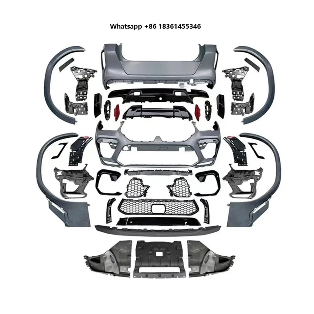 For X6 G06 2019+ Car Accessories STLF Manufacturer Facelift X6M Style Front Bumper Rear Bumper Side Skirts