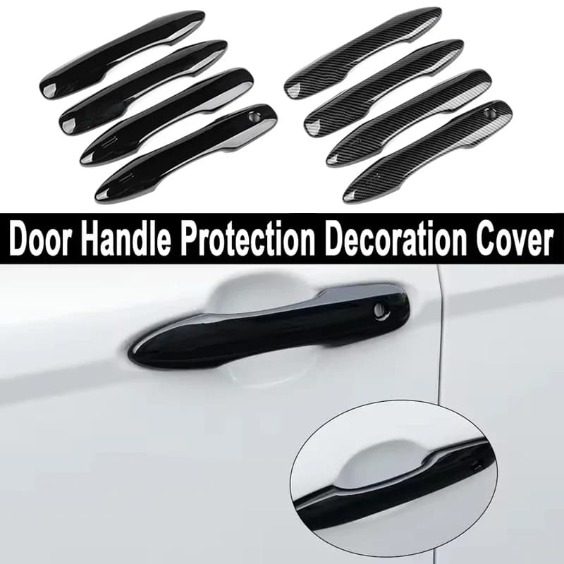 Car Door Handle Cover Carbon Fiber Chrome For Toyota Camry Corolla Avalon Frontlander Levin Corolla Cross Car Accessories