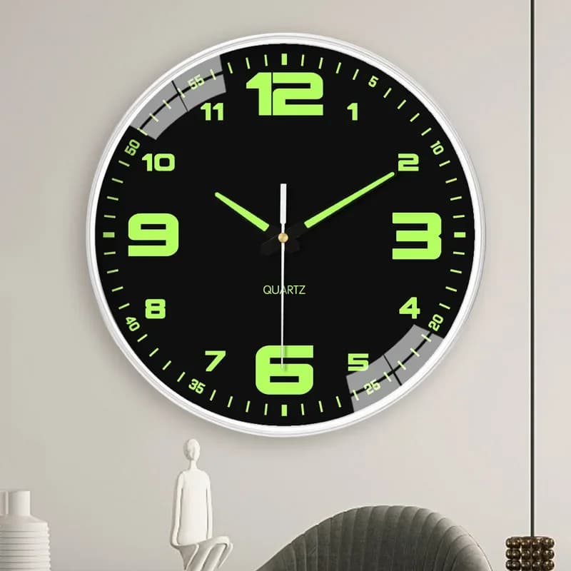 Wall Clock Electronic Wall Clock Clock Decoration For Home 20 cm Bedroom Living Room Office