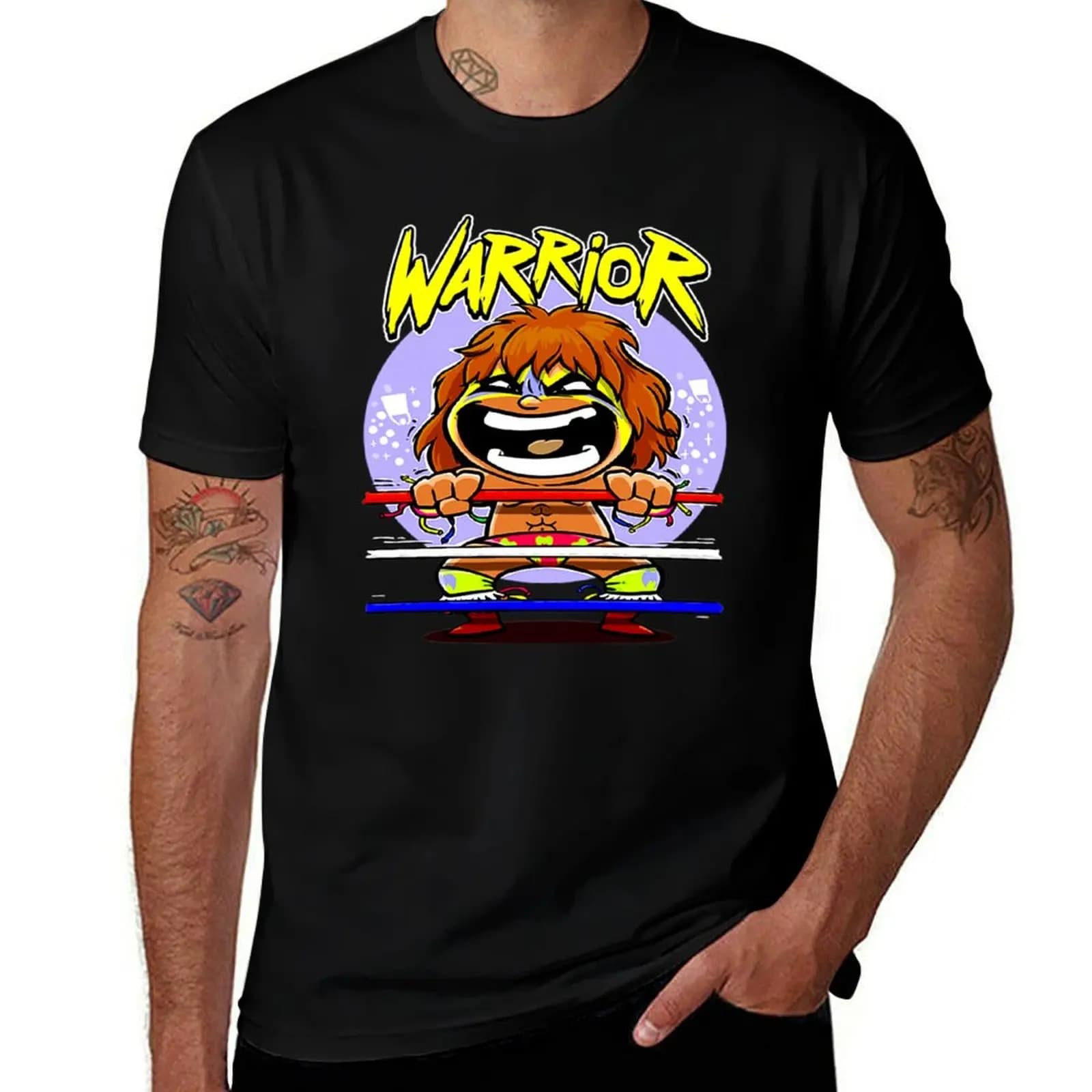 ultimate chibi warrior T-Shirt Long Lasting Casual T-Shirt