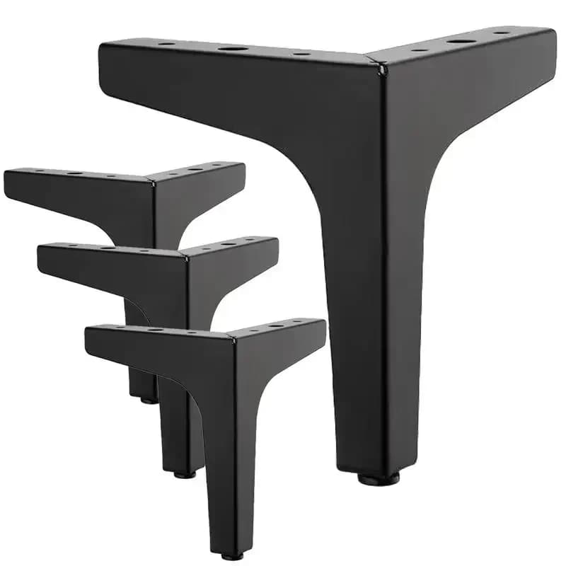 4pcs Cabinet Legs Metal Furniture Legs,Modern Metal Triangle Furniture Feet Replacement Cabinet Cupboard Sofa Couch Chair