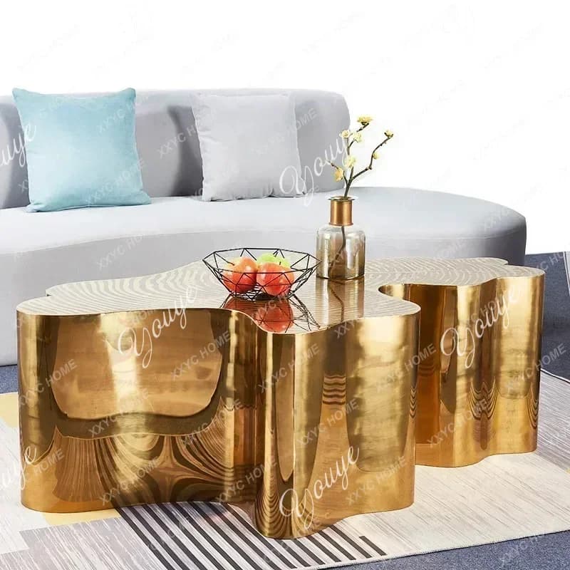 Simple and modern Italian light luxury tree root coffee table