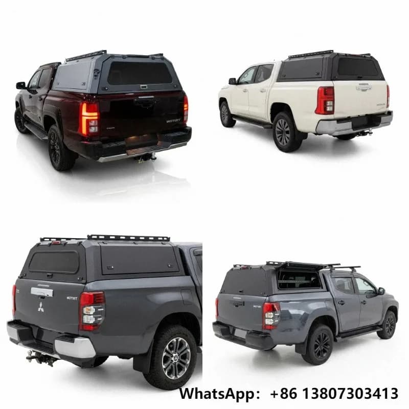 Aluminum Alloy Pickup Canopy Hard Top Cover Topper Anti-Rust 4x4 Offroad for Mitsubishi L200 Triton Strada Double Cab Custom Fit