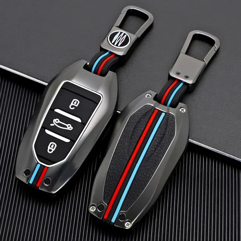 Zine Alloy  Car Key Case Shell Cover For Peugeot 308 408 508 2008 3008 4008 5008 Citroen C4L C6 C3-XR Picasso DS3 DS4 DS5