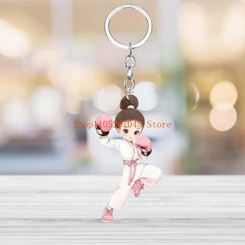 37cd Strong Acrylic Car Keychain Decors Easy carry Designs Automotive Rings Ornament for Auto Interior Accessories