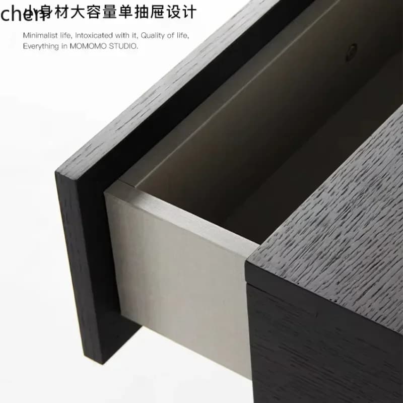 DSA  Minimalist Bedside Table Bedroom Simple Bedside Cabinet Smoke Color High