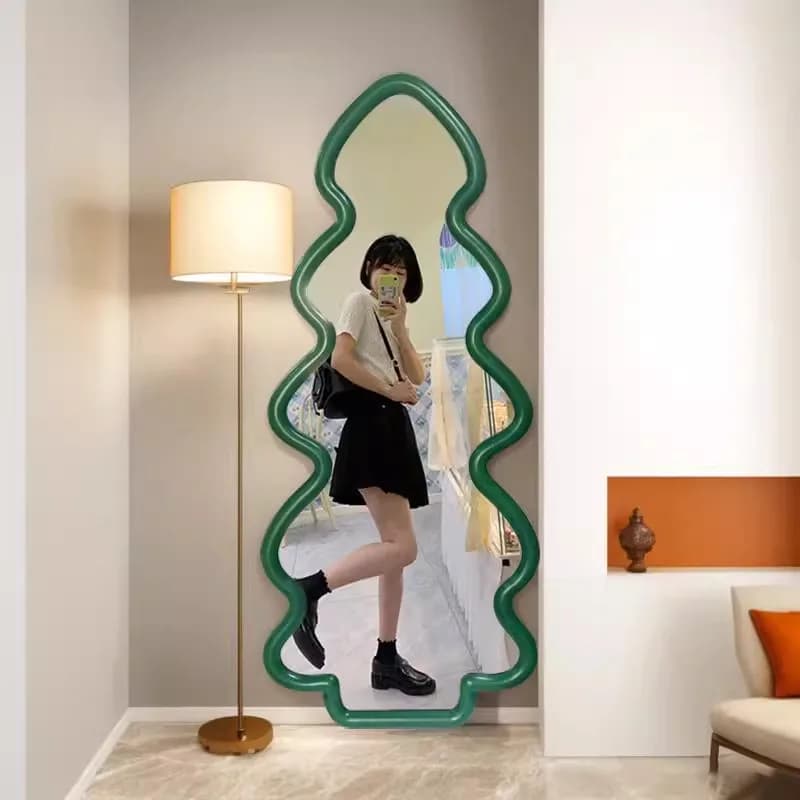 Z Create European Mirror Decoration Hanging Wall Modern Full Body Mirror Abnormity Funky Design Spiegels Living Room Decorations