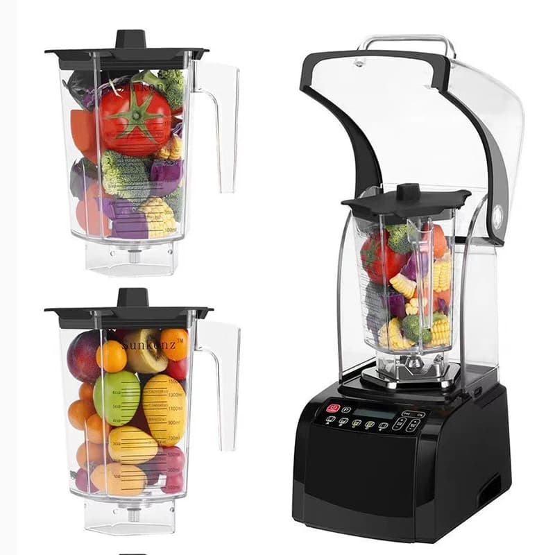 2025 Professional Heavy Duty 3 In 1 Blender Commercial Food Mixer 1500W 1200Ml For Crushing Ice