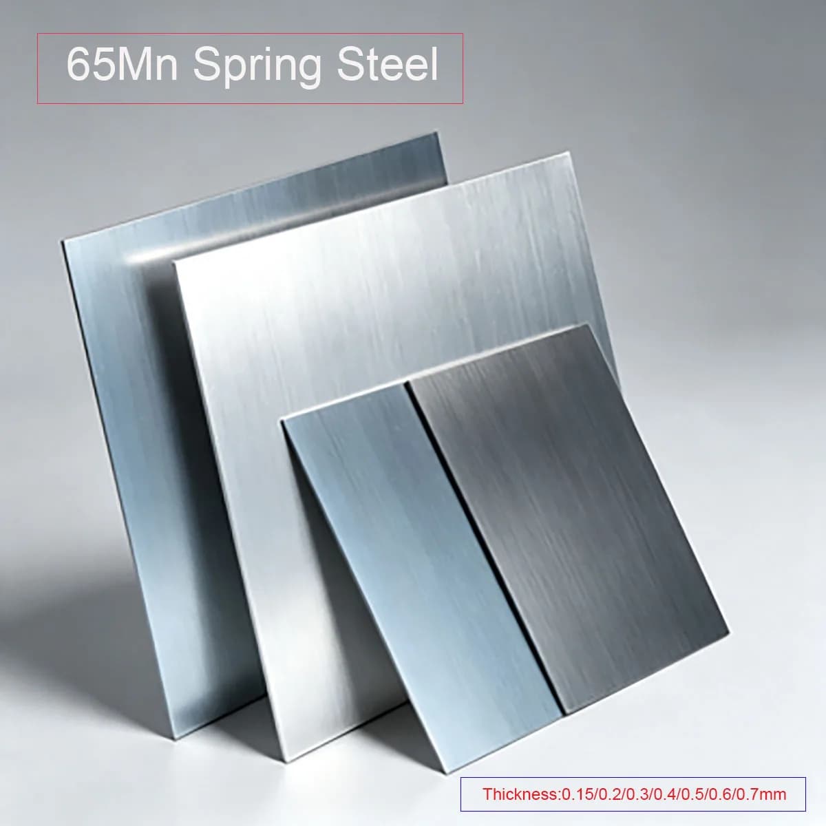 1Pcs 65Mn Spring Steel Strip Die Spring Leaf Quenched Manganese Steel Plate Flat Spring Steel Sheet Custom Processing