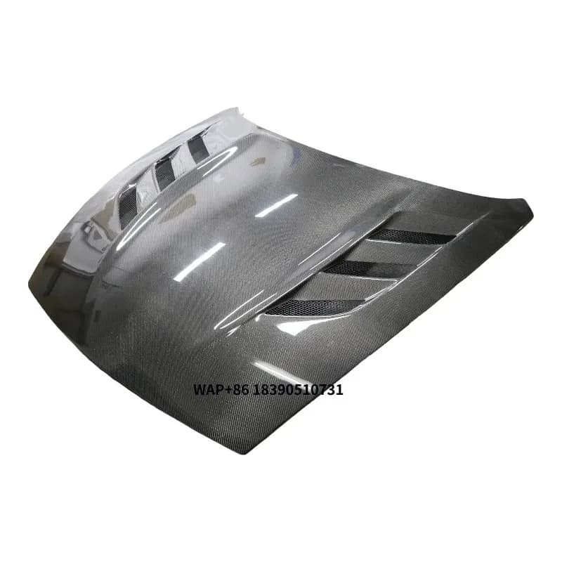 Forged Carbon Fiber Front Engine Bonnet Hood for 370Z Sport Coupe Vented Design with New Condition and Included Screws
